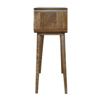 Curved Grey-wash Console Tables