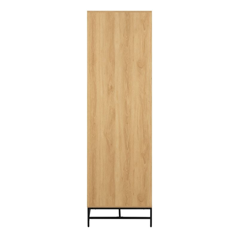 Albany Wardrobe 4 Doors in Black/Oak