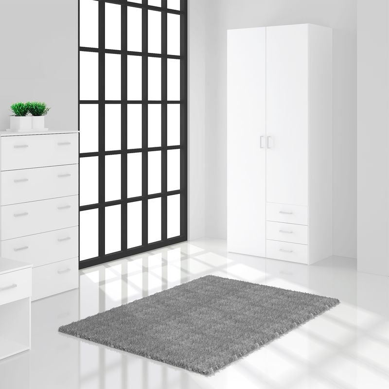 Space Wardrobe 2 Doors 3 Drawers in White 2001