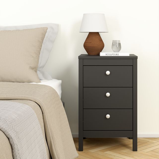 Madrid Bedside Table 3 Drawers