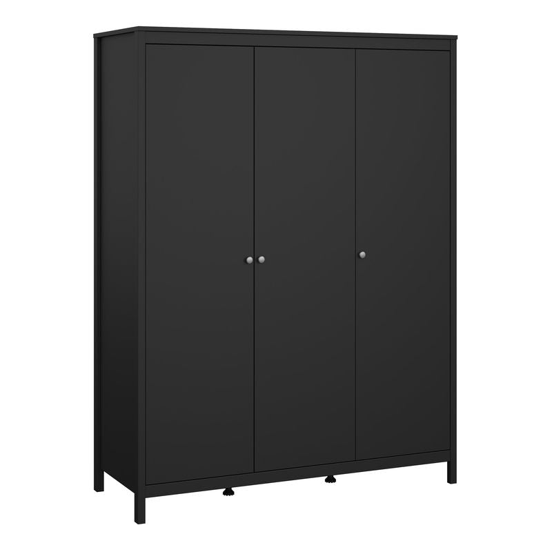 Madrid Package - Bedside Table 2 Drawers + Chest 5 Drawers + Wardrobe