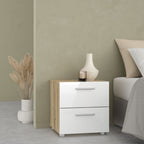Pepe Package - Bedside 2 Drawers + Chest of 4 Drawers + Wardrobe with 2 Doors