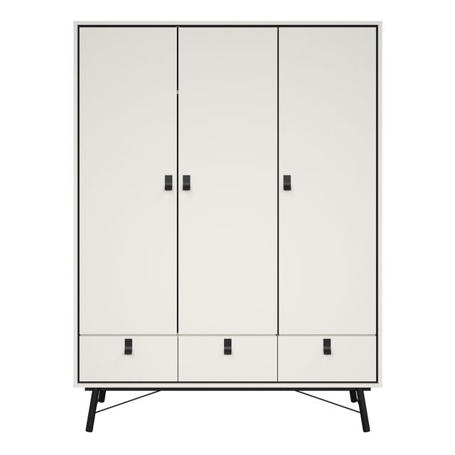 Ry Wardrobe 3 Doors 3 Drawers