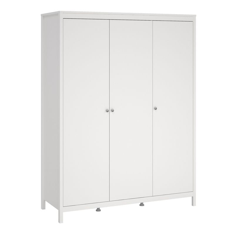 Madrid Package - Bedside Table 2 Drawers + Chest 5 Drawers + Wardrobe