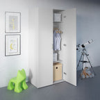 Space Wardrobe 2 Doors White 1751