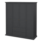 Paris Wardrobe with 4 Doors and 2 Drawers