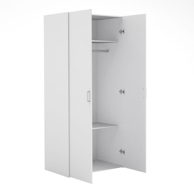 Space Wardrobe 2 Doors White 1751