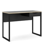 Function Plus Desk 1 Drawer with Oak Trim