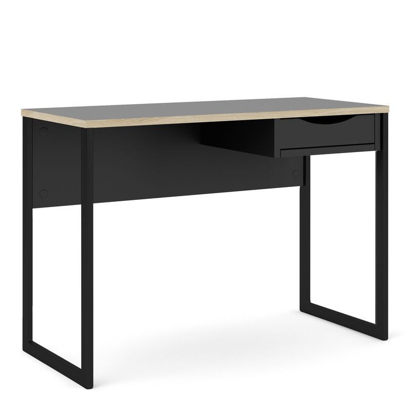 Function Plus Desk 1 Drawer with Oak Trim