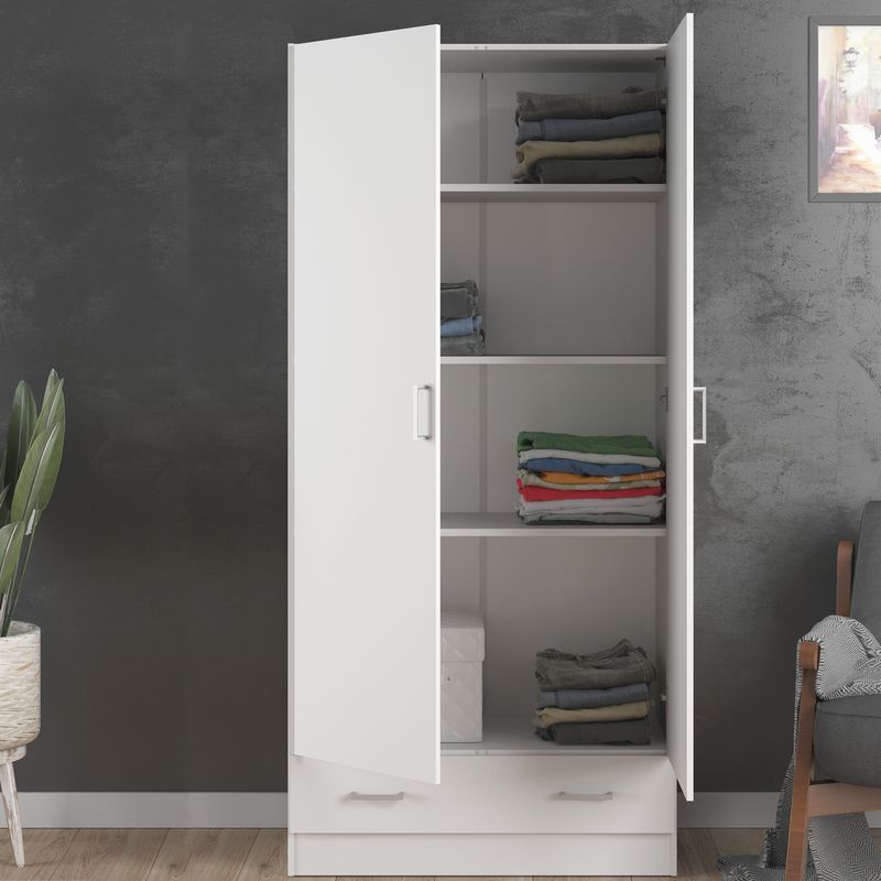 Space Wardrobe with 2 Doors + 1 Drawer