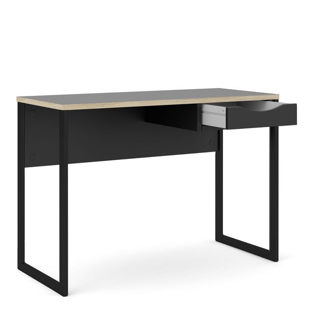 Function Plus Desk 1 Drawer with Oak Trim