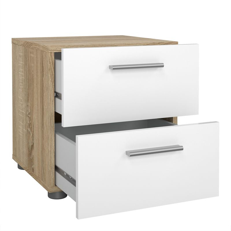 Pepe Package - Bedside 2 Drawers + Chest of 4 Drawers + Wardrobe with 2 Doors