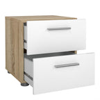 Pepe Package - Bedside 2 Drawers + Chest of 4 Drawers + Wardrobe with 2 Doors