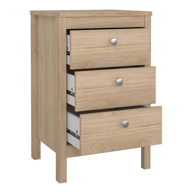 Madrid Bedside Table 3 Drawers