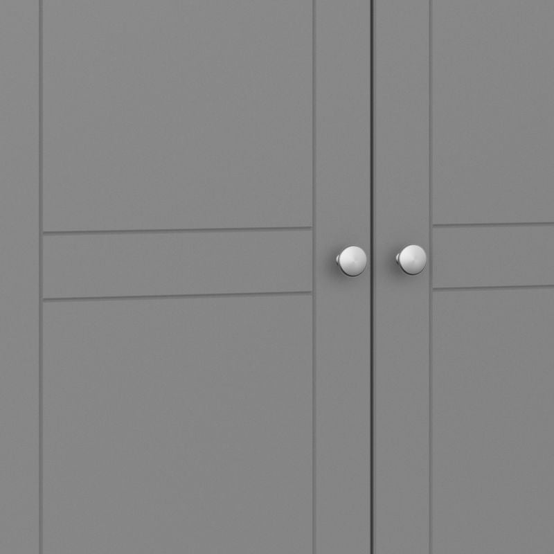 Tromso 3 Door Wardrobe Grey