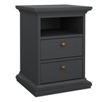 Paris Package - Bedside 2 Drawers + Chest of 4 Drawers + Wardrobe with 2 Doors