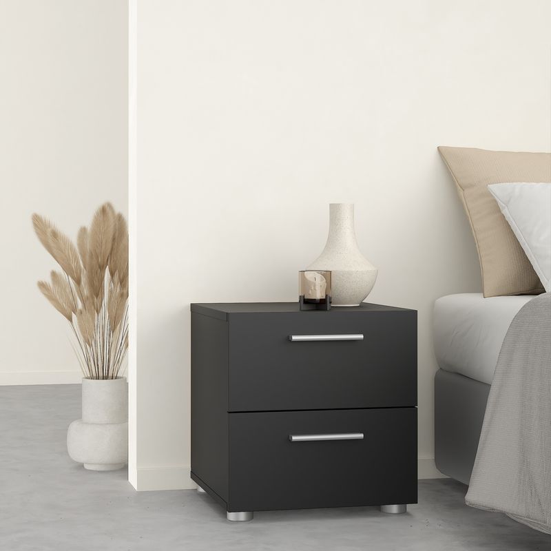 Pepe Package - Bedside 2 Drawers + Chest of 4 Drawers + Wardrobe with 2 Doors