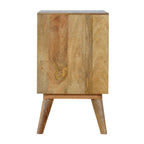 Grey and White Cut-out Bedside