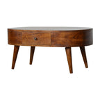 Chestnut Rounded Coffee Tables