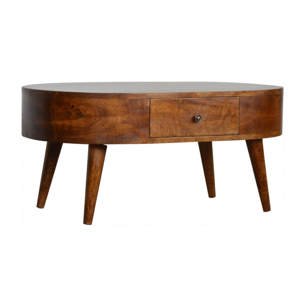 Chestnut Rounded Coffee Tables