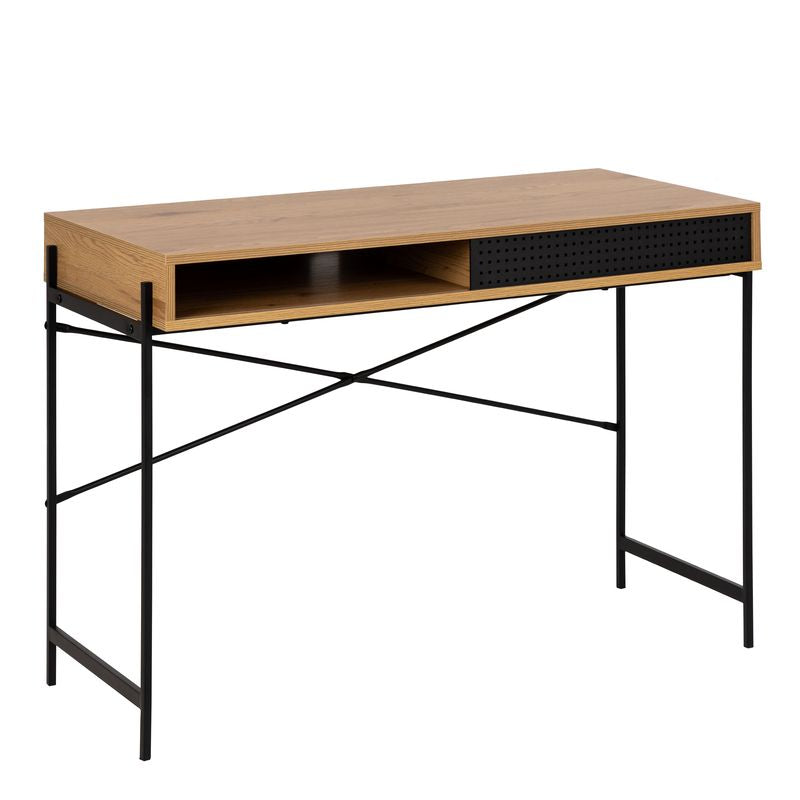 Angus Office Desk with Sliding Door