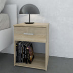 Space Package - Bedside 1 Drawer + Chest of 3 Drawers + Wardrobe with 2 Doors + 1 Drawer in Oak