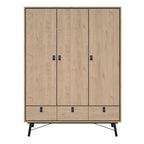 Ry Wardrobe 3 Doors 3 Drawers