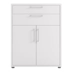 Prima Bookcase 1 Shelf With 2 Drawers 2 Doors