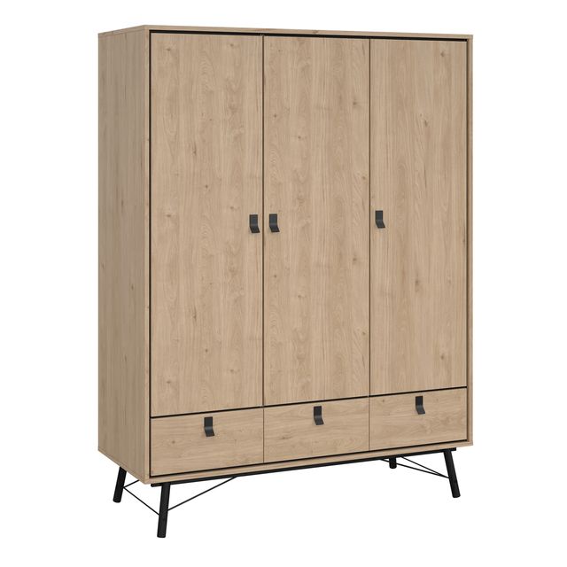 Ry Wardrobe 3 Doors 3 Drawers